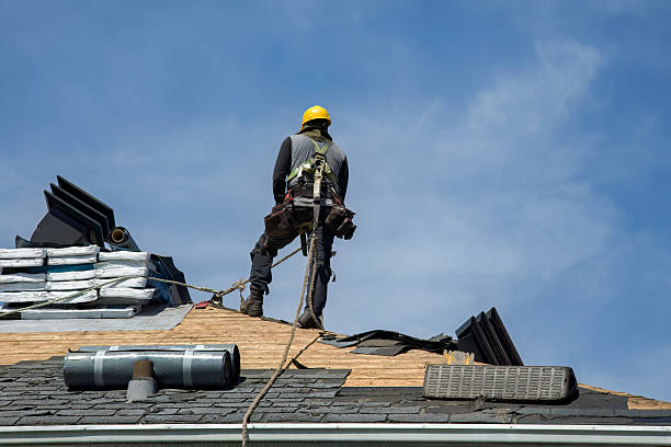Professional Roofing technician working in Peterborough, NH